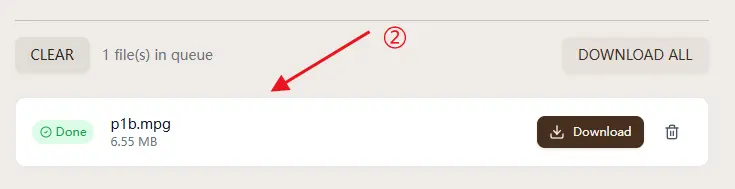 Start conversion in your browser and wait for the MP3 output to finish.